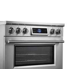Forno Maximus 36" Induction Range with Air Fryer - Stainless Steel - The Home Selection