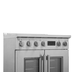 Forno Torino 30 Inch French Door Induction Range with Air Fryer and True Convection Oven - FFSIN0950-30