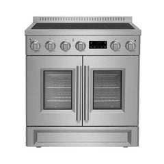 Forno Torino 30 Inch French Door Induction Range with Air Fryer and True Convection Oven - FFSIN0950-30