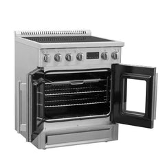 Forno Torino 30 Inch French Door Induction Range with Air Fryer and True Convection Oven - FFSIN0950-30