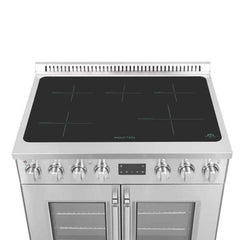 Forno Torino 36 Inch French Door Induction Range with Air Fryer and True Convection Oven - FFSIN0950-36