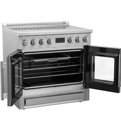 Forno Torino 36 Inch French Door Induction Range with Air Fryer and True Convection Oven - FFSIN0950-36