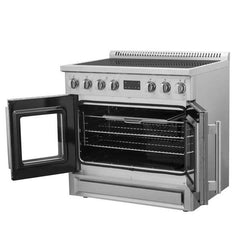 Forno Torino 36 Inch French Door Induction Range with Air Fryer and True Convection Oven - FFSIN0950-36