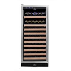 KingsBottle 100 Bottle Kitchen Wine Refrigerator Freestanding - KBU100WX-SS LHH