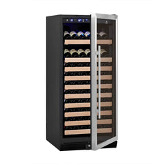 KingsBottle 100 Bottle Kitchen Wine Refrigerator Freestanding - KBU100WX-SS LHH