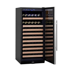 KingsBottle 100 Bottle Kitchen Wine Refrigerator Freestanding - KBU100WX-SS LHH