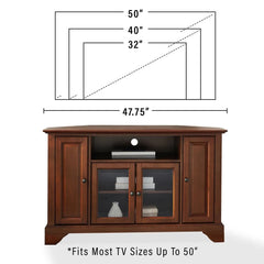 Crosley Lafayette Corner Tv Stand For 50+ Inch Tv - KF10006BMA