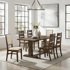 Crosley Joanna 126 Inch 7pc Dining Set  -   KF13070