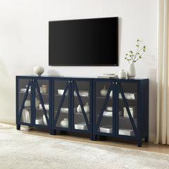 Crosley Cassai 3-piece Media Sideboard Cabinet Set - KF13134