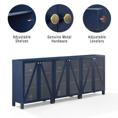 Crosley Cassai 3-piece Media Sideboard Cabinet Set - KF13134