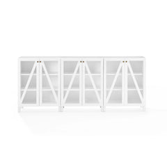 Crosley Cassai 3-piece Media Sideboard Cabinet Set - KF13134
