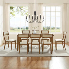 Crosley  Alessia 9-piece Dining Table Set For 8 - KF20059BR-CR