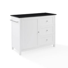 Crosley Soren Granite Top Kitchen Island/cart - KF30090BG-WH