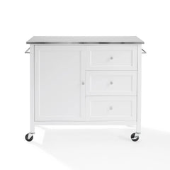 Crosley Soren Stainless Steel Top Kitchen Island/cart - KF30090SS-WH
