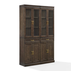 Crosley Stanton 2pc Glass Door Kitchen Storage Pantry Cabinet Set - KF33034CO