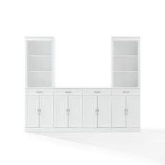 Crosley Stanton 3-piece Sideboard And Storage Bookcase Set - KF33039WH