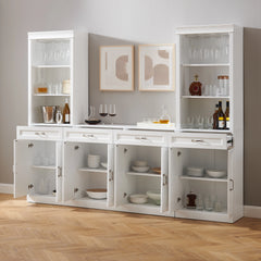 Crosley Stanton 3-piece Sideboard And Bar Cabinet Set - KF33043WH
