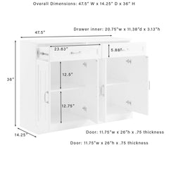 Crosley Stanton 3-piece Sideboard And Bar Cabinet Set - KF33043WH
