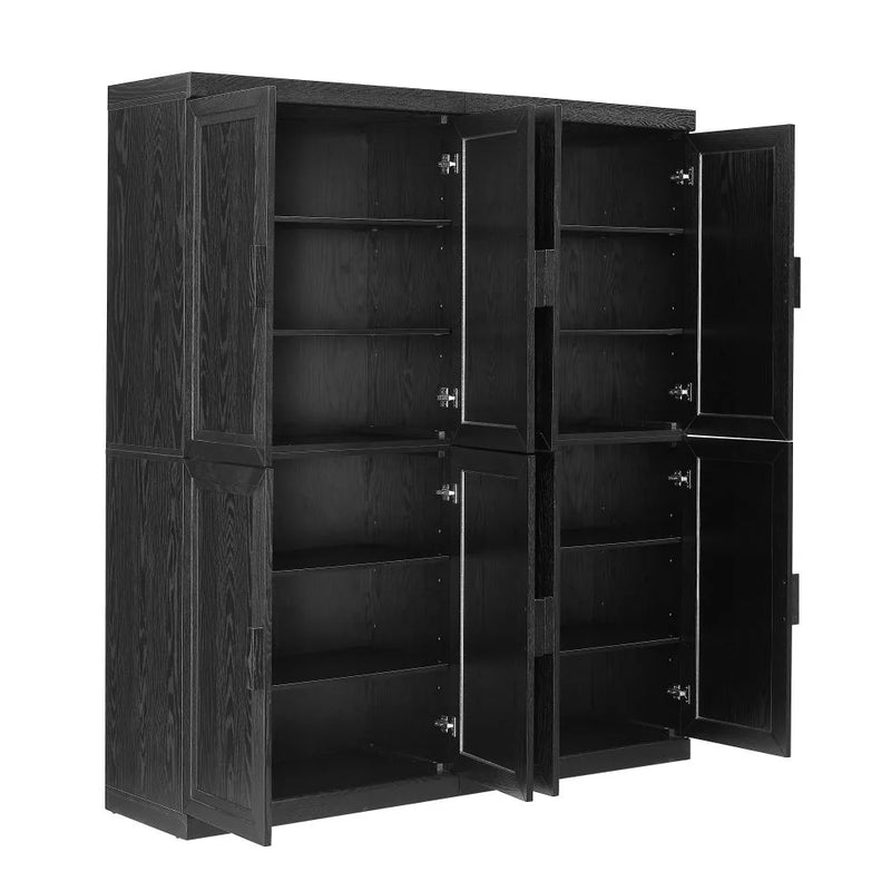 Crosley Essen 2Pc Kitchen Pantry Storage Cabinet Set - KF33064BK