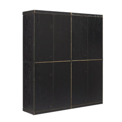 Crosley Essen 2Pc Pantry Storage Cabinet W/Glass Door Hutch Set - KF33066BK