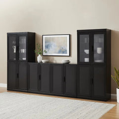 Crosley Essen 3-piece Sideboard And Glass Door Pantry Set - KF33068BK