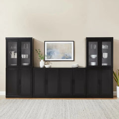 Crosley Essen 3-piece Sideboard And Glass Door Pantry Set - KF33068BK