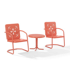 Crosley Azalea 3-piece Retro Outdoor Chair Set - KO10025