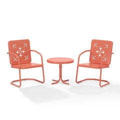 Crosley Azalea 3-piece Retro Outdoor Chair Set - KO10025