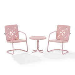 Crosley Azalea 3-piece Retro Outdoor Chair Set - KO10025