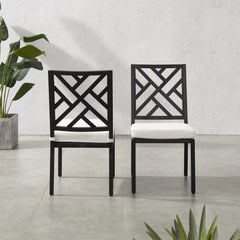 Crosley Locke 2pc Outdoor Dining Chair Set - KO60050MB-CR