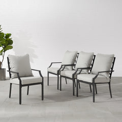 Crosley Otto 2pc Outdoor Chair Set - CO6293MB-GY