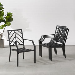 Crosley Otto 2pc Outdoor Chair Set - CO6293MB-GY