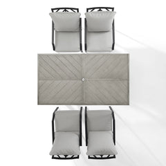 Crosley Otto 2pc Outdoor Chair Set - CO6293MB-GY