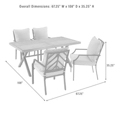 Crosley Otto 2pc Outdoor Chair Set - CO6293MB-GY