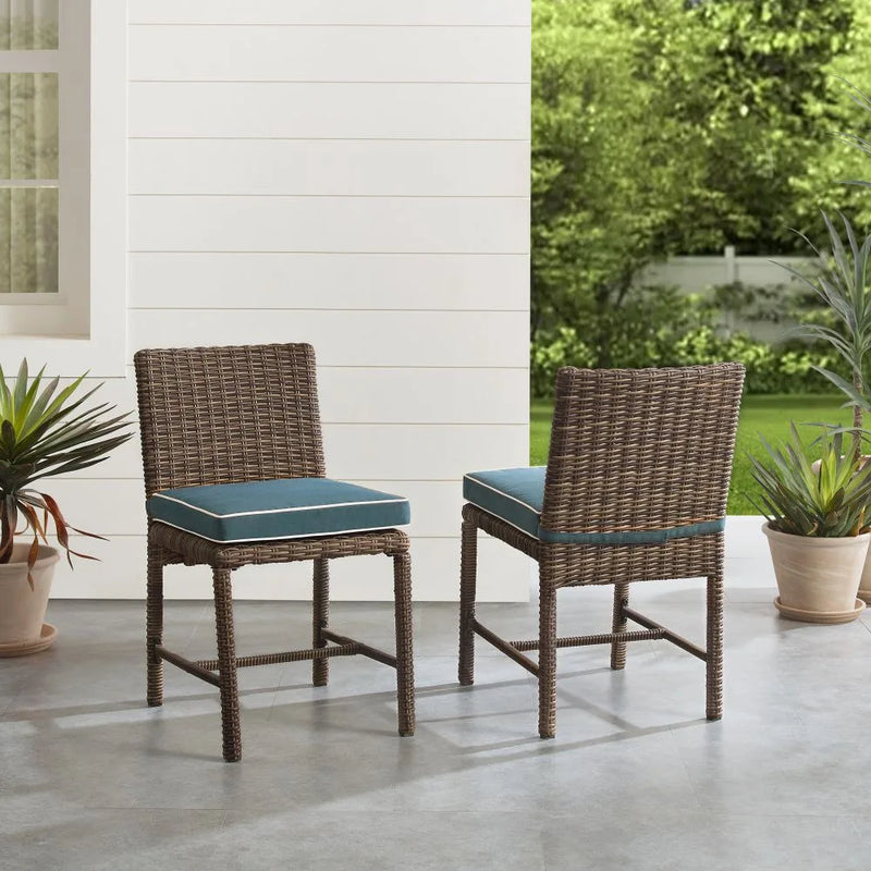 Crosley Bradenton 2pc Wicker Outdoor Dining Chair Set - KO70421WB