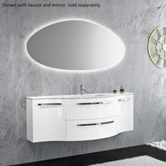 LaToscana Ameno 57" Tekorlux Vanity Top with Integrated Basin - LV122