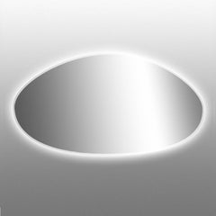 LaToscana 57" x 27" Oval Frameless Wall Mirror with LED - S654