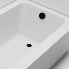 Vanity Art 60"x 30" Pure White Alcove Soaking Tub with Overflow and Drain - B3022-Right