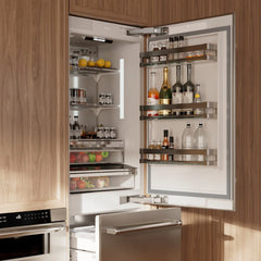 ZLINE 30 Inch 16.1 cu. ft. Built-In Bottom Freezer Refrigerator with Water Dispenser and Ice Maker in Stainless Steel - RBIV