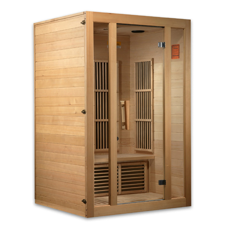 Maxxus Seattle 2-Person Near Zero EMF (Under 2MG) FAR Infrared Sauna (Canadian Hemlock) - MX-J206-01-ZF