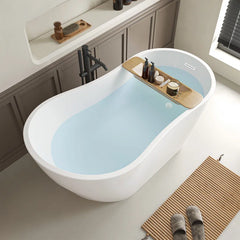 Vanity Art 55" x 28" Freestanding Acrylic Soaking Tub - B531