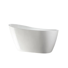 Vanity Art 55" x 28" Freestanding Acrylic Soaking Tub - B531
