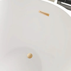 Vanity Art 55" x 28" Freestanding Acrylic Soaking Tub - B531