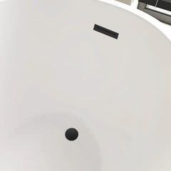 Vanity Art 55" x 28" Freestanding Acrylic Soaking Tub - B531