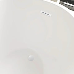 Vanity Art 55" x 28" Freestanding Acrylic Soaking Tub - B531
