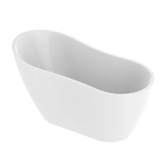 Vanity Art 55" x 28" Freestanding Acrylic Soaking Tub - B531