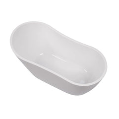 Vanity Art 55" x 28" Freestanding Acrylic Soaking Tub - B531