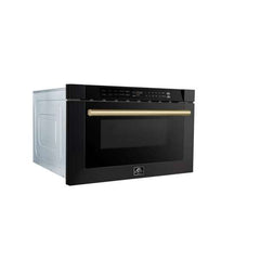 Forno Espresso Capoliveri 24" Microwave Drawer in Black - FMWDR3000-24BLK