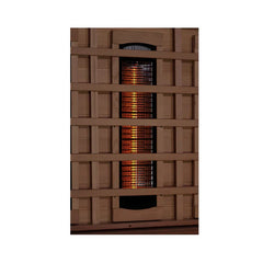 Golden Design 8000 Reserve Series Full Spectrum PureTech™ FAR Infrared Sauna Corner Unit with Himalayan Salt Bar , Near Zero EMF  3-Person - GDI-8035-03