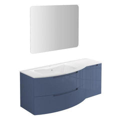 LaToscana Oasi 53" Wall Mounted Vanity Set with Right Side Cabinet - OA53OPT2
